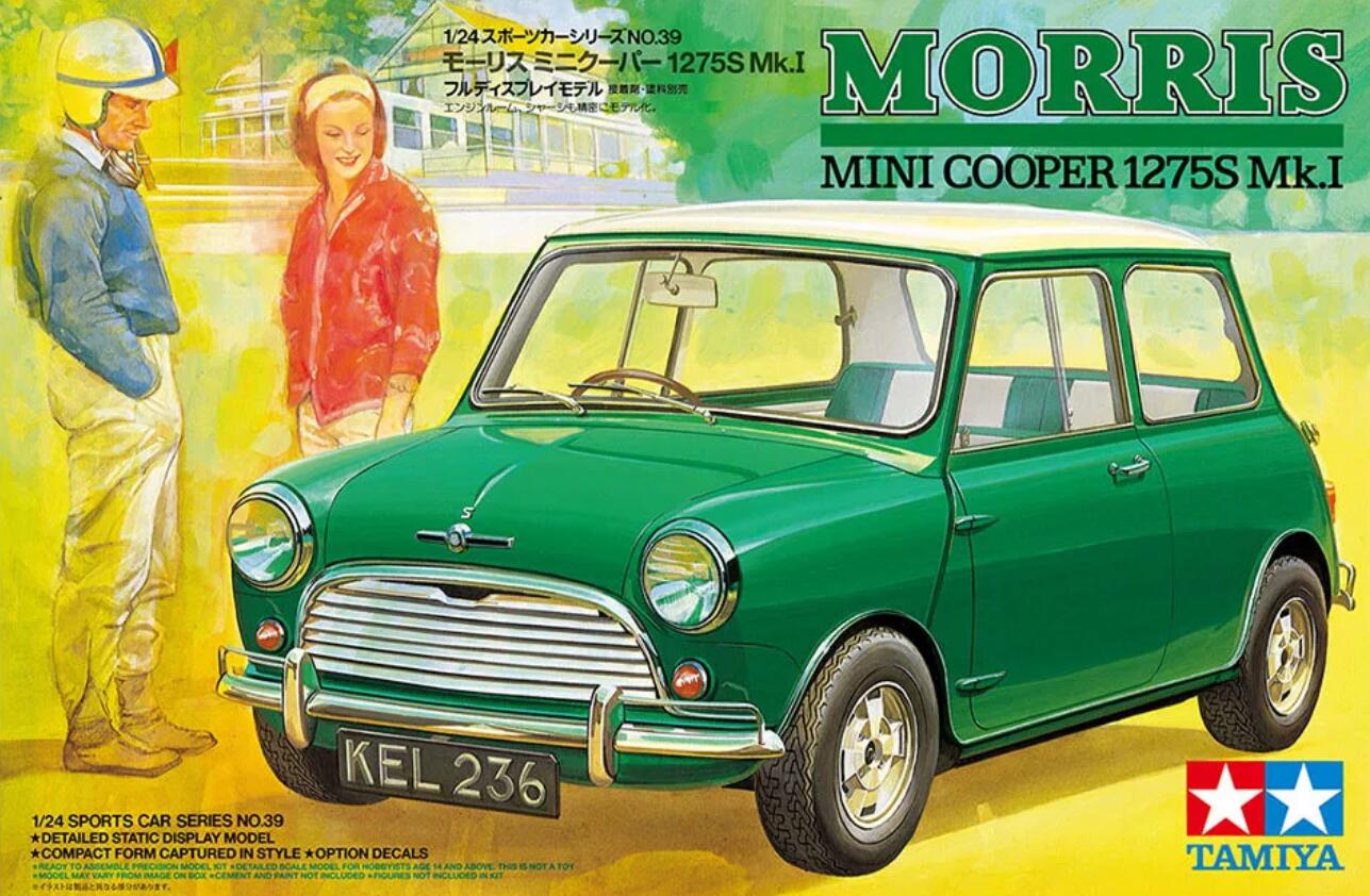 Tamiya 24039 MORRIS MINI COOPER 1275S Mk.I car plastic model kit 1/24