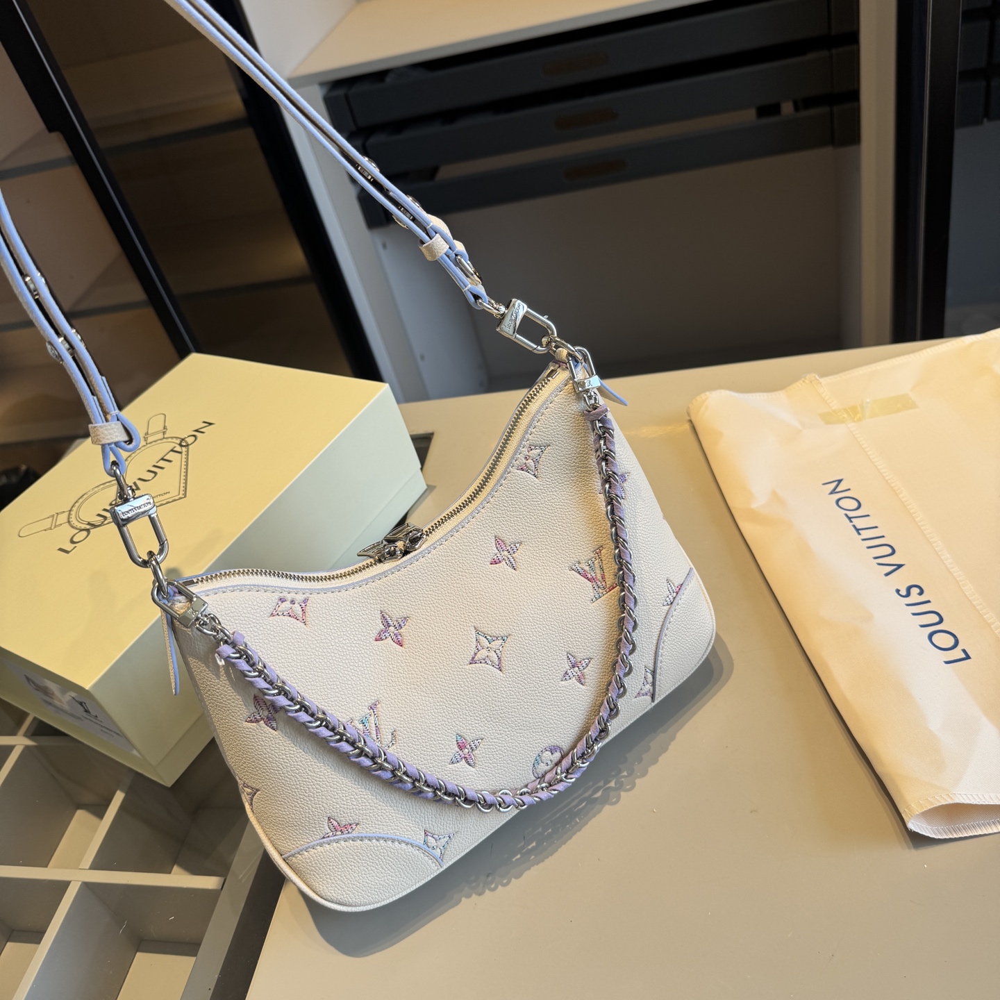 LV New Dreamy Purple Croissant Bag