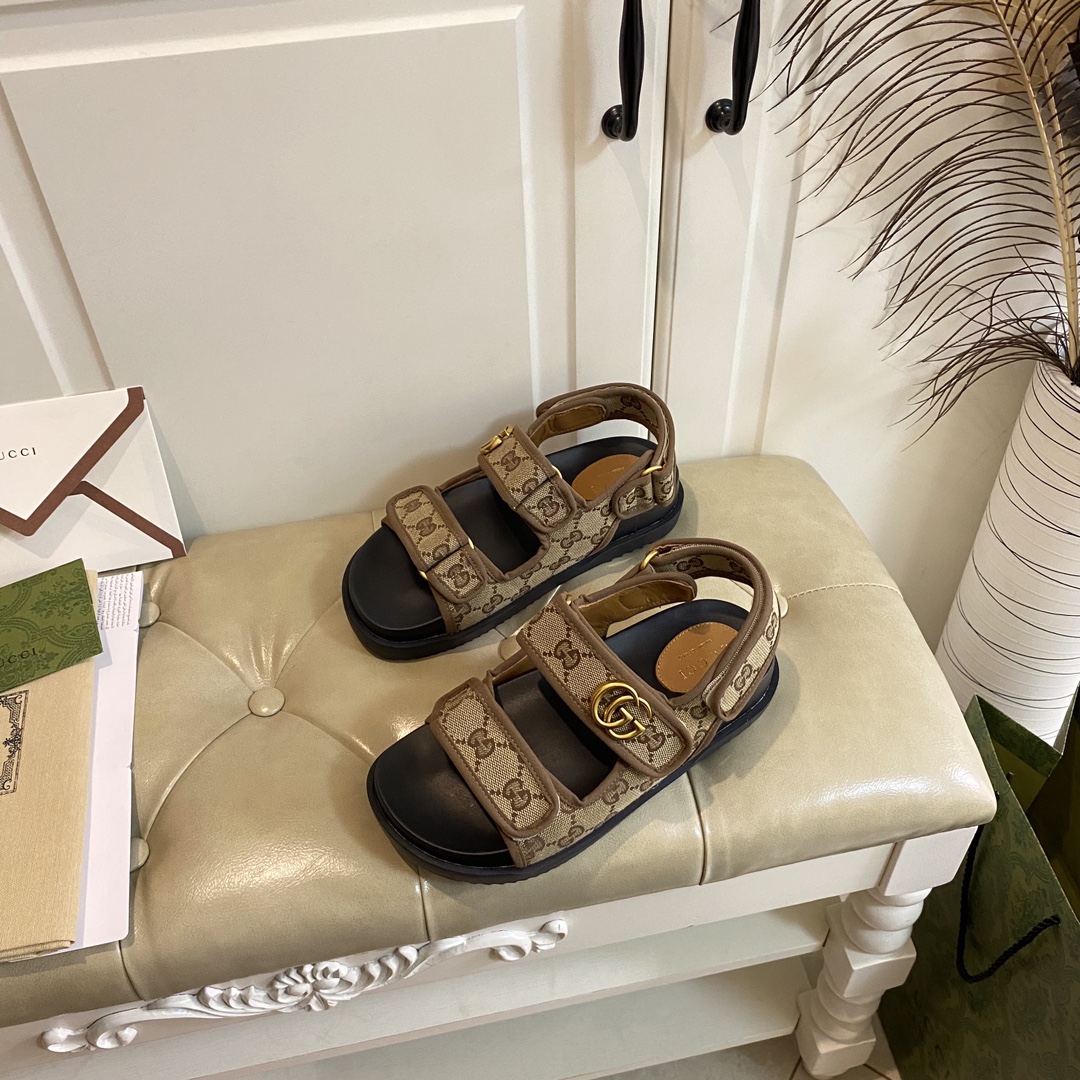 Gucci Velcro Slide Sandals