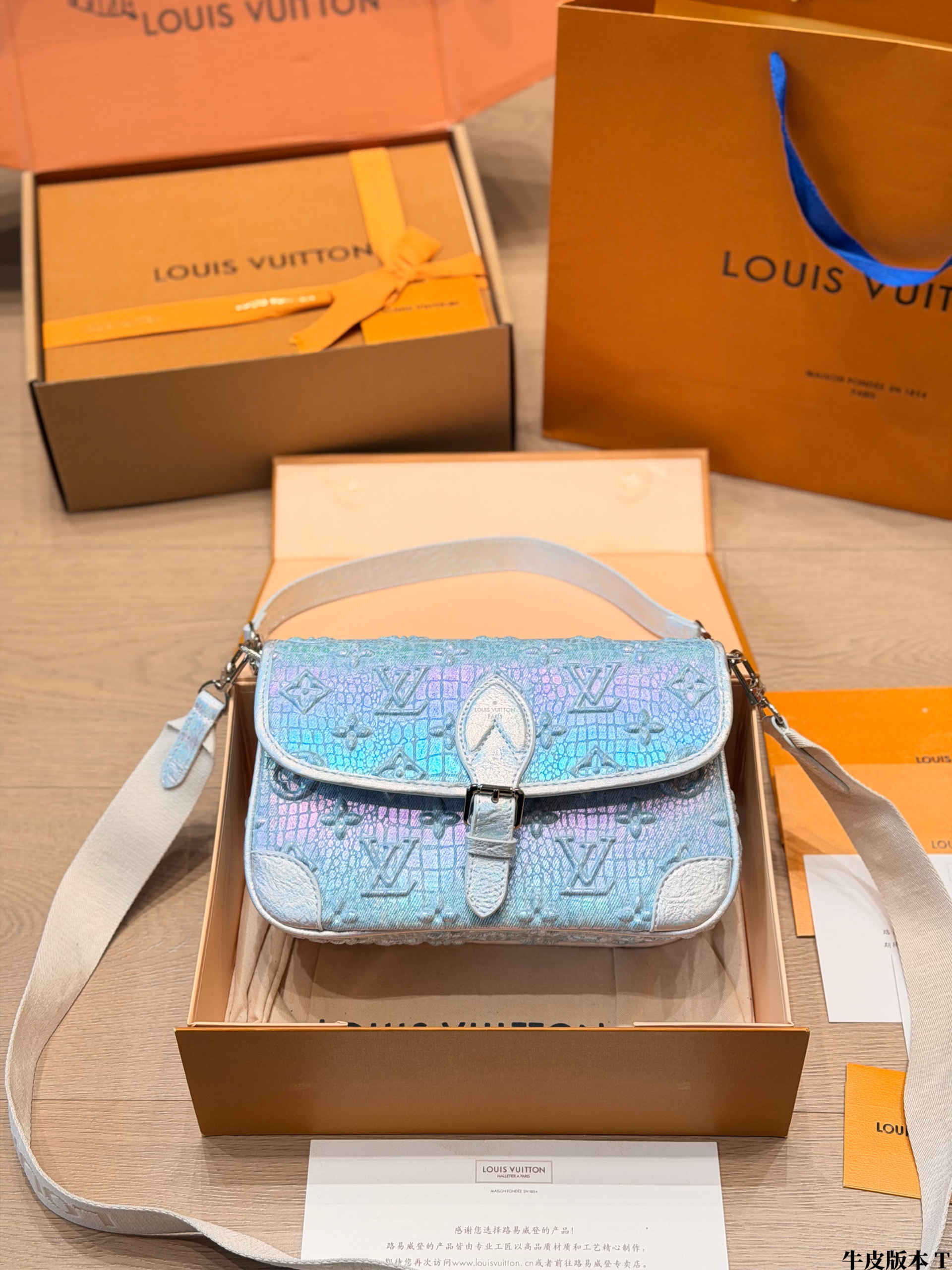 LV Denim Diane Baguette Bag