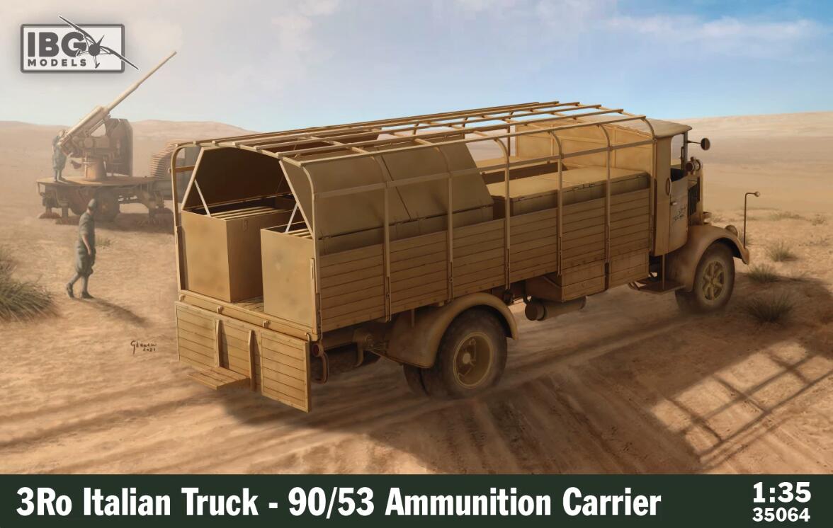 IBG 35064 1/35 3Ro Italian 90/53 Ammunition Carrier Truck Model Kit