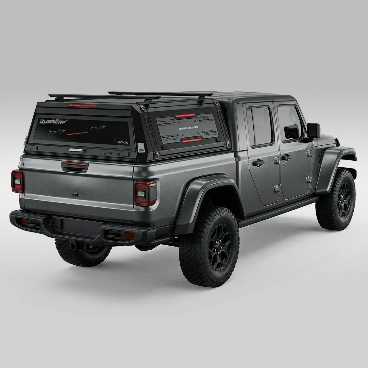 Aluminium Truck Canopy Caps Topper for Ford Ranger/ Toyota /Tacoma / Hilux / Jeep Gladiator JT /Chevy Colorado/ BYD Shark / Isuzu D-Max GWM Poer - JUSNDESIGN