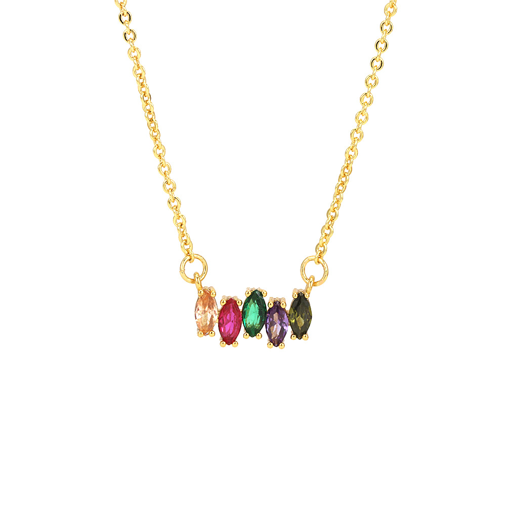 gold birthstone necklace