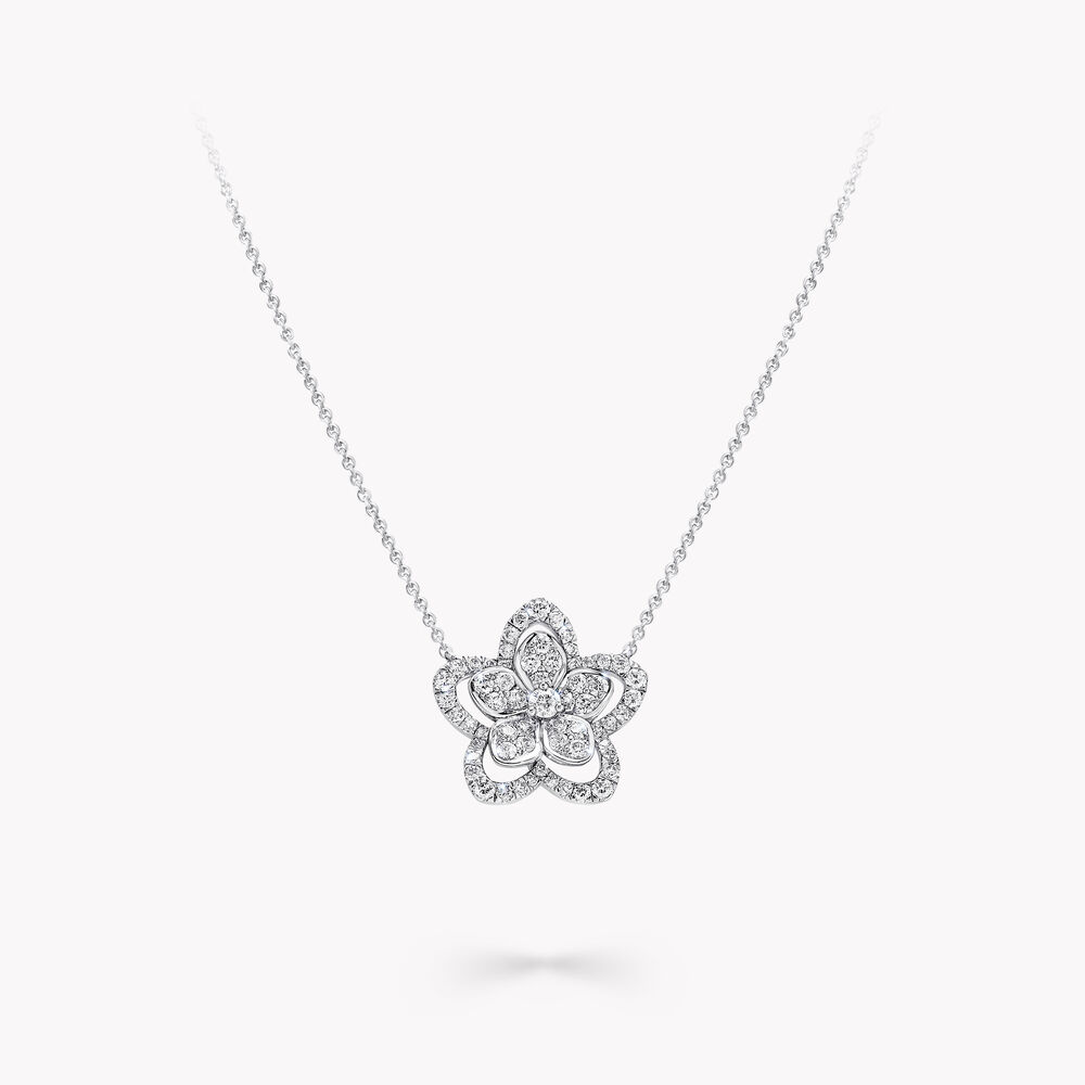 Graff Necklace Wild Flower Mini Diamond Pendant