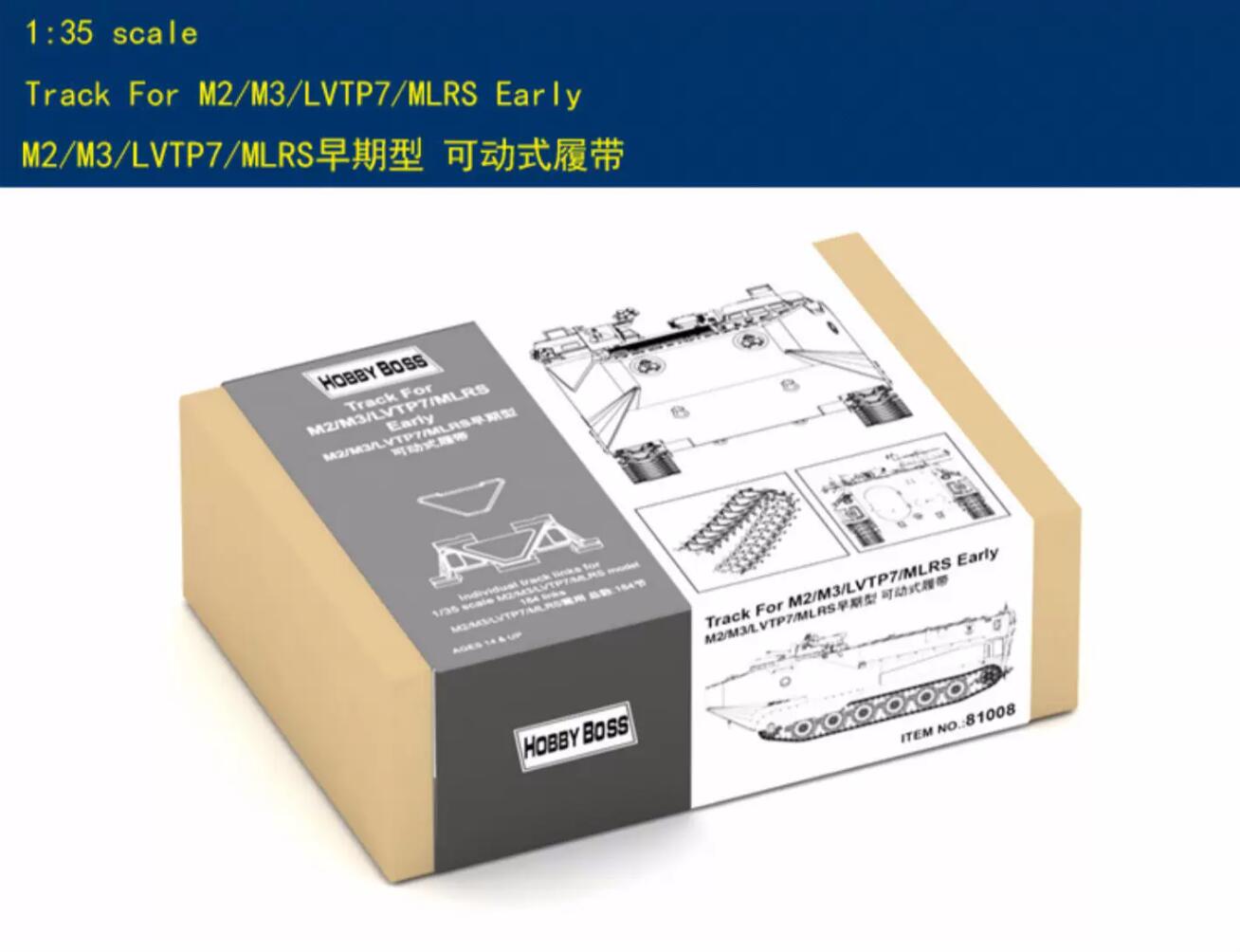 Hobby Boss 1/35 M2/M3/LVTP7/MLRS Track 81008