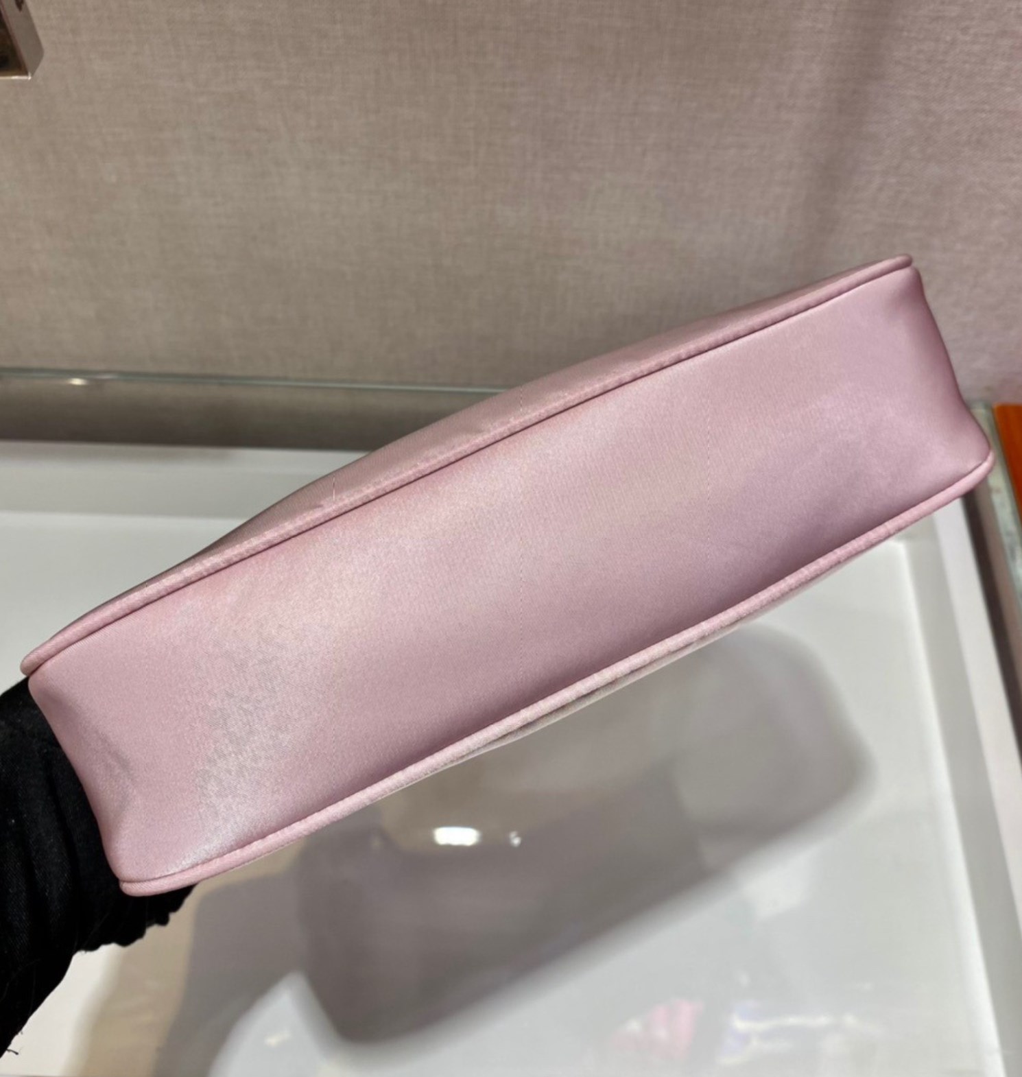 canvas pink prada hobo bag