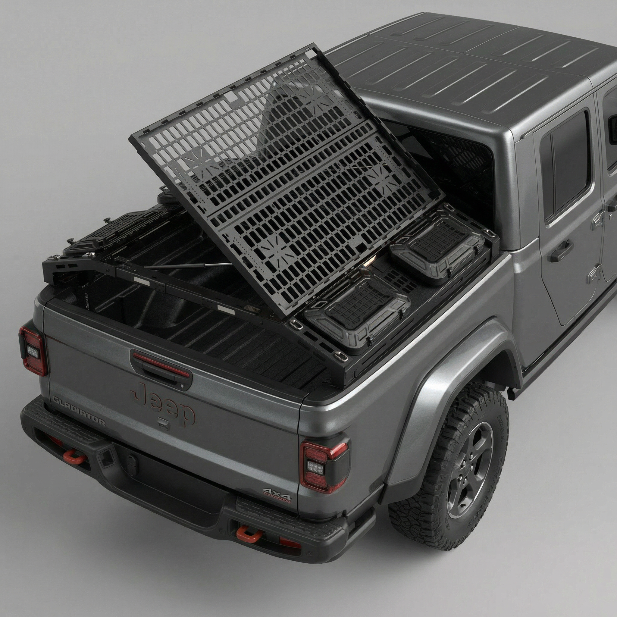 Jeep Gladiator (JT) Truck Bed Organizers and Storage System-Pickup Back Tool Box Bin Rack Basket - JUSNDESIGN