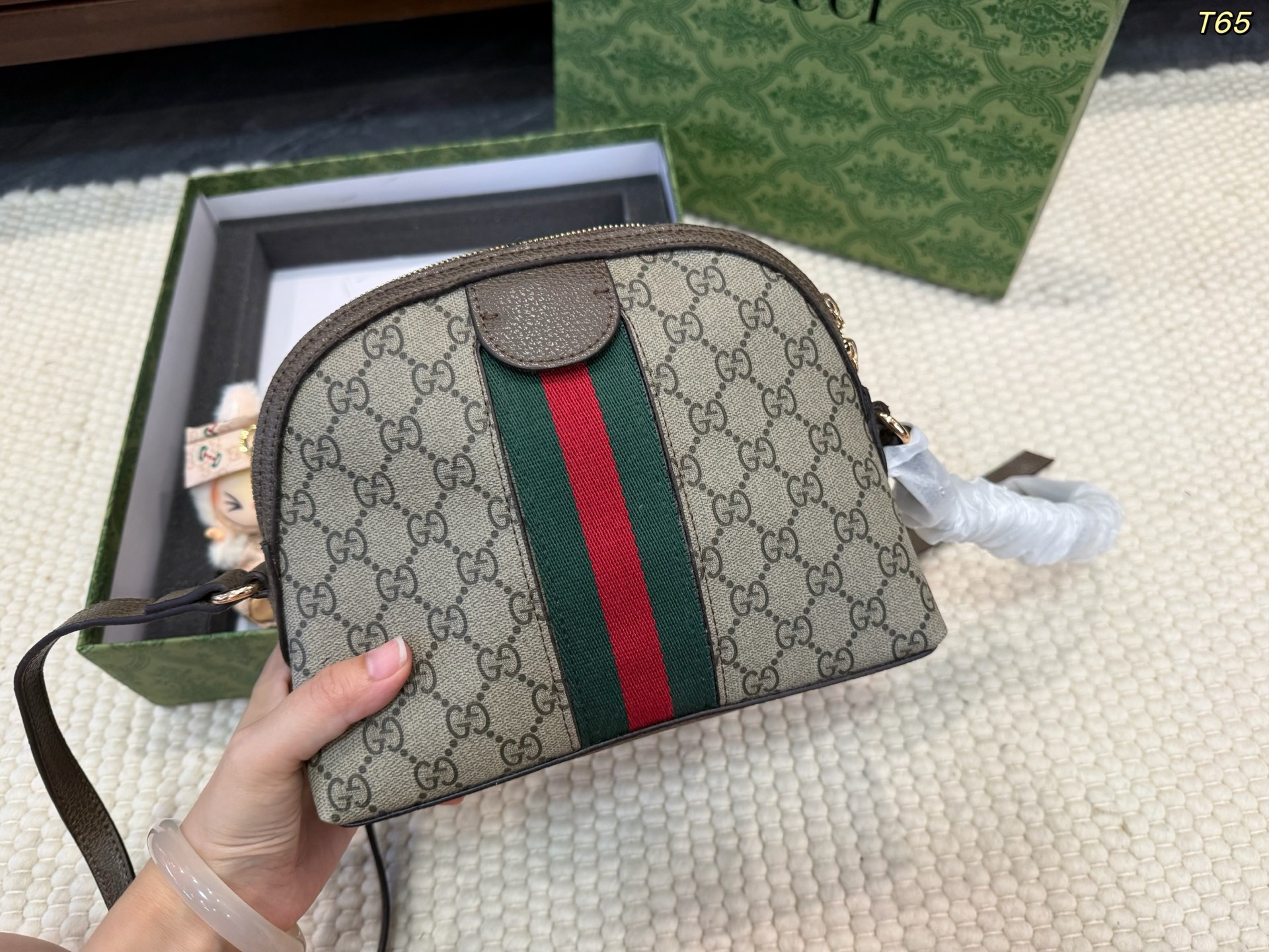 Gucci monogram shell bag