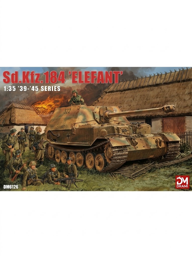 DRAMI DM6126 1/35 Sd. Kfz.184 Elefant Tank Vehicle Assembly Model kit