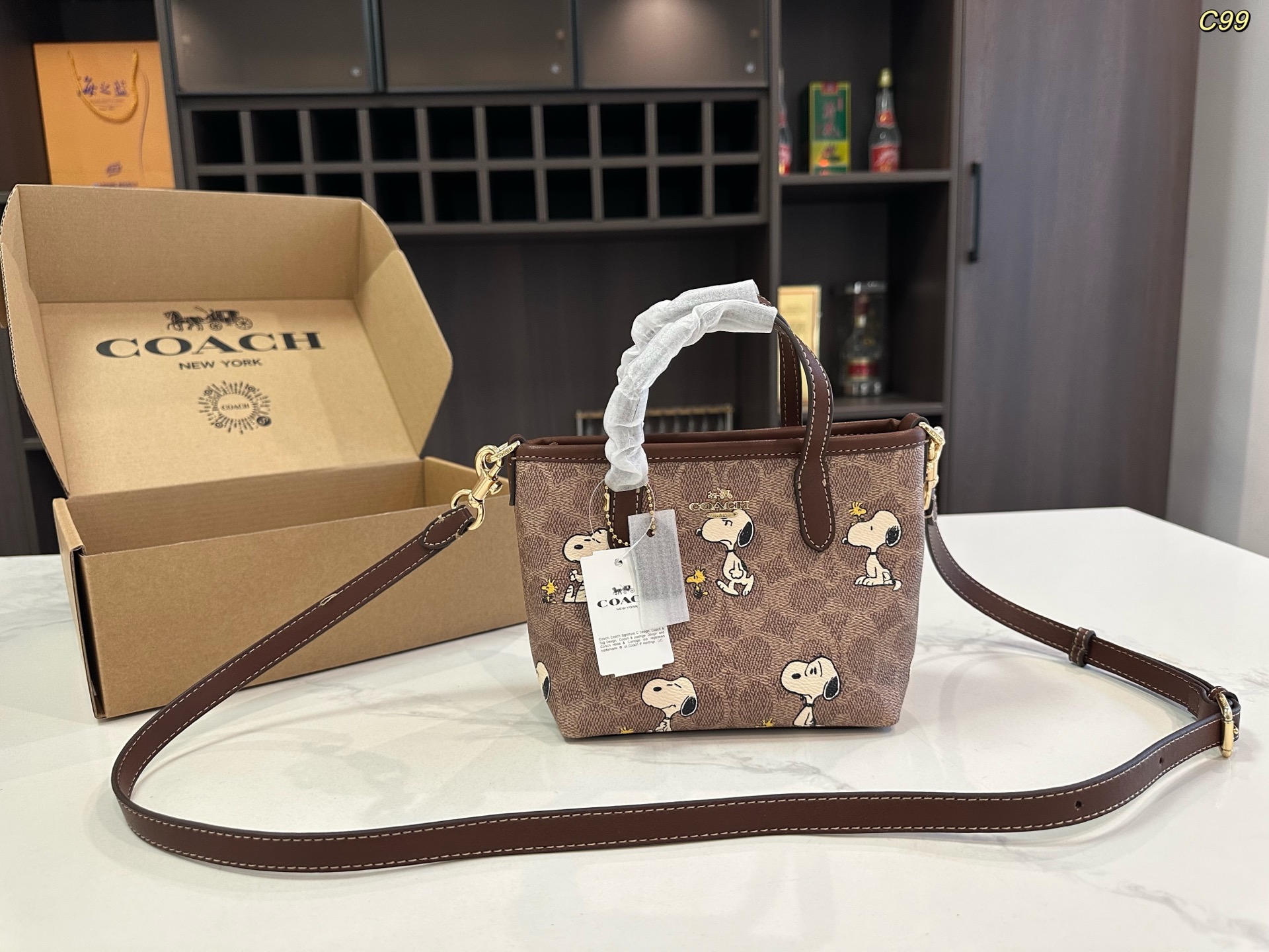 COACH PEANUTS speedy shoulder crossbody bag