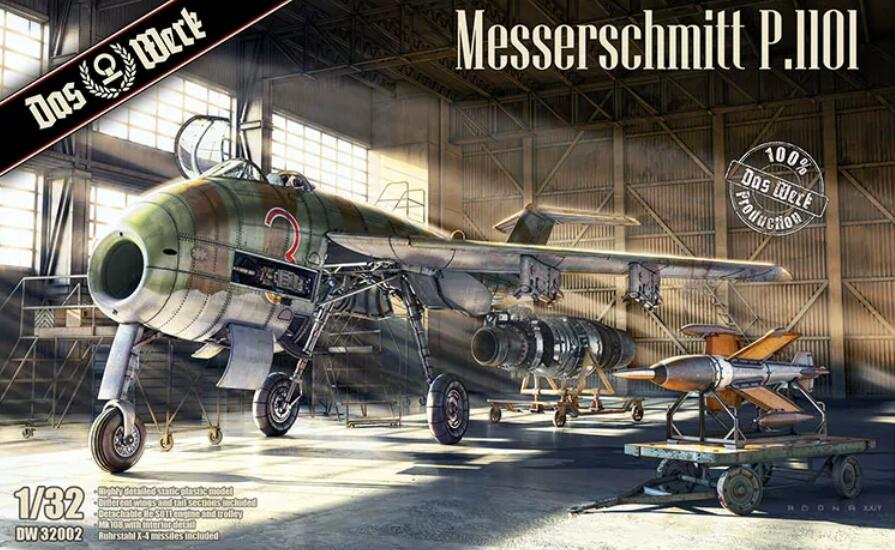 Das Werk 1/32 German Messerschmitt P.1101 2 in 1 Kit DW32002