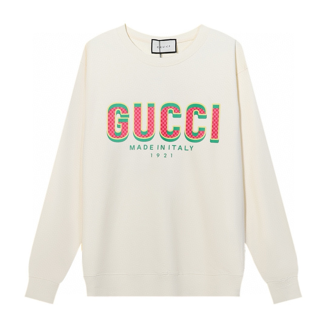 GUCCI printed crew-neck hoodie
