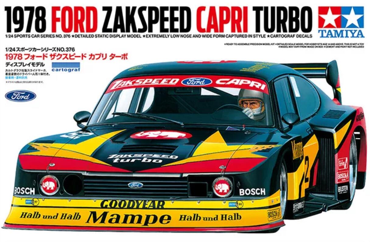 Tamiya 24376 1978 Ford Zakspeed Capri Turbo 1/24 model kit