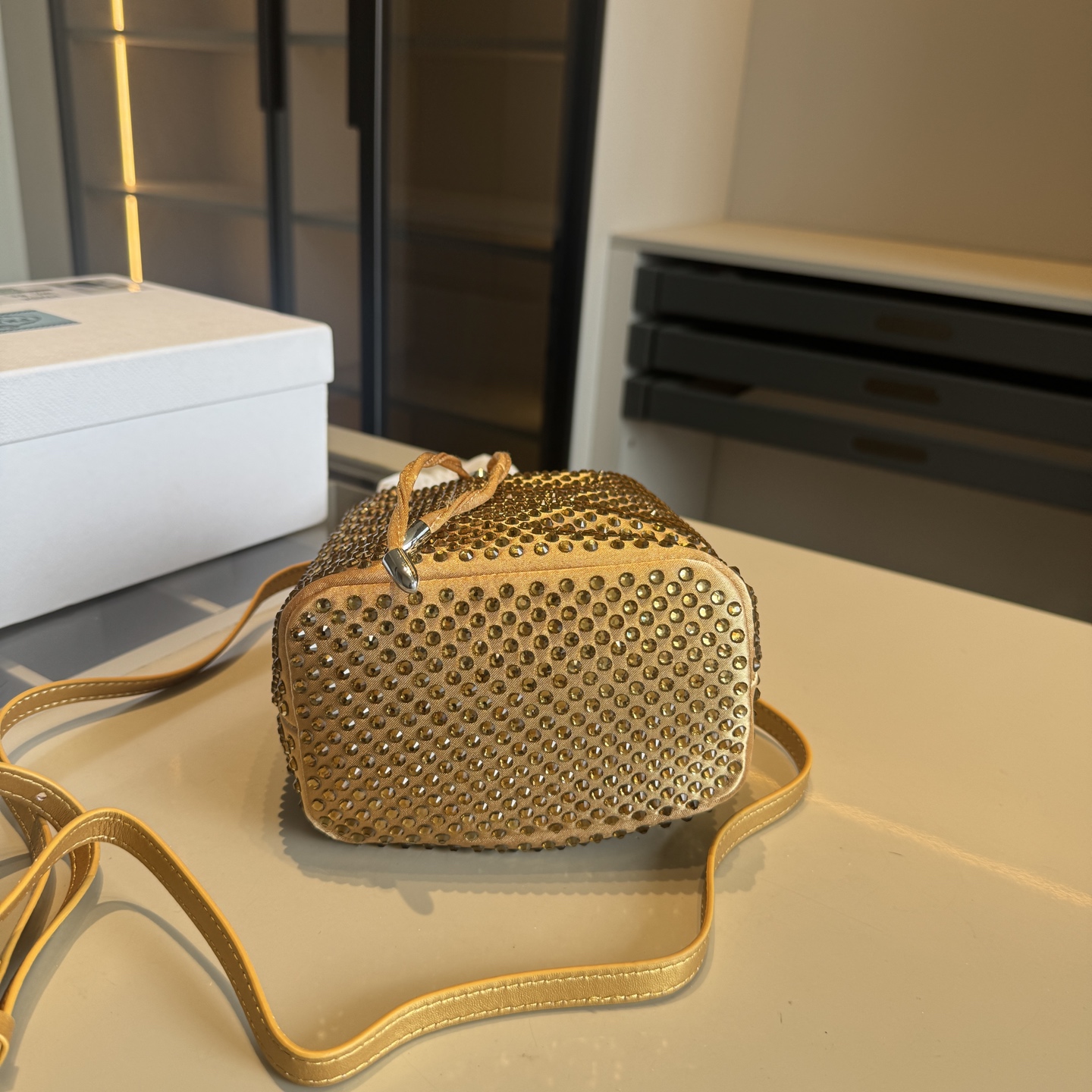 Prada Rhinestone series bucket bags