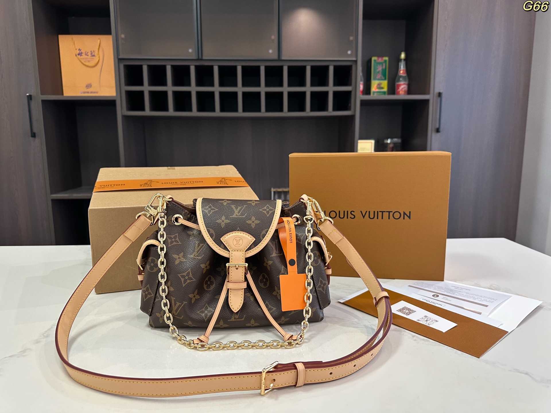 LV Louis Vuitton ODYSSEE lady's flip-top shoulder bag