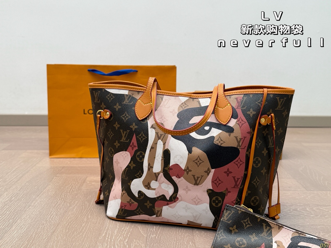 LV neverfull new shopping bag