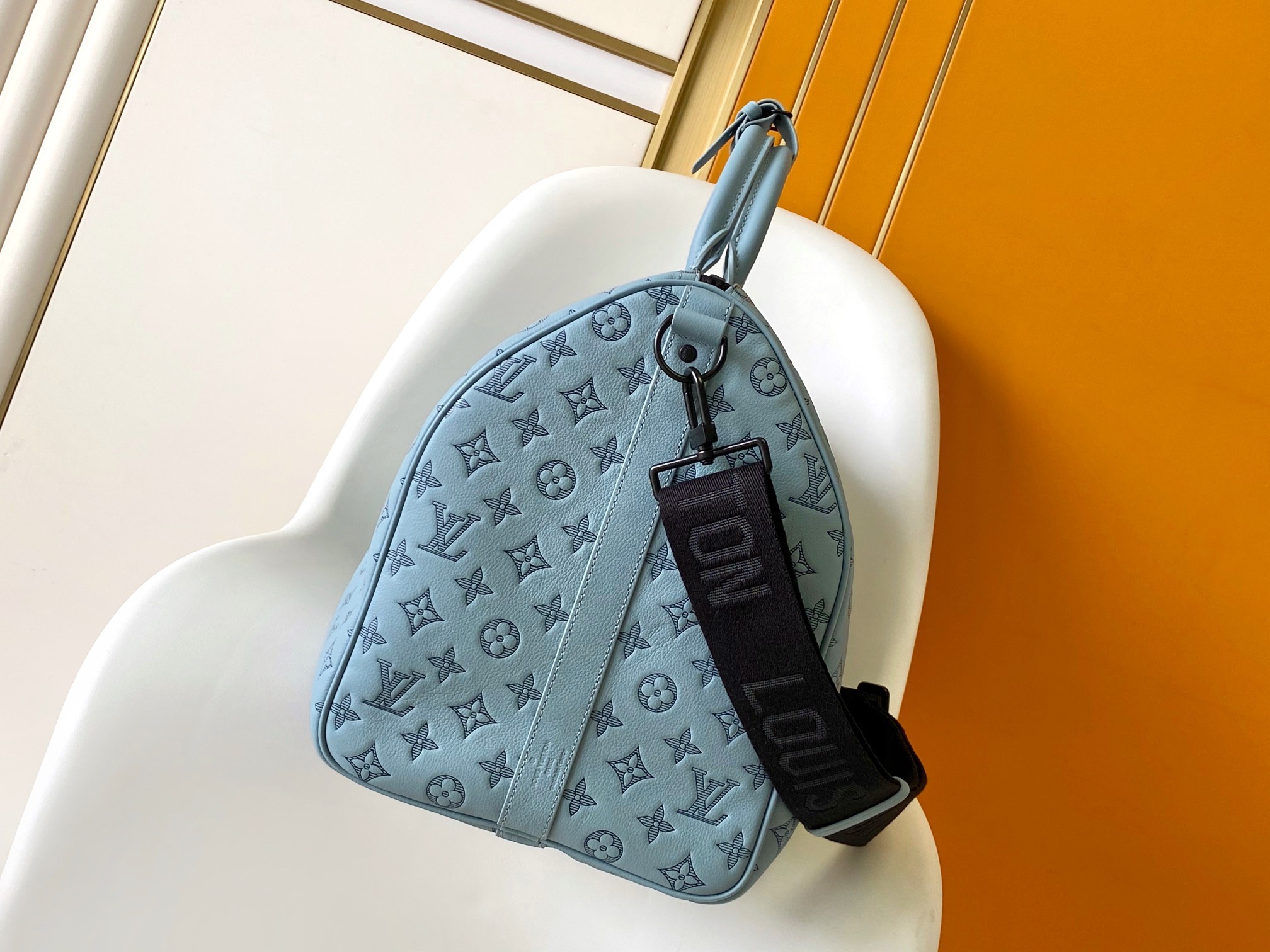 LV keell 50 monogram shadow leather bag