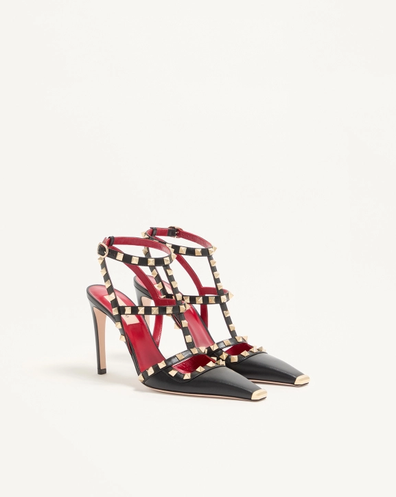 Valentino Rockstud sheepskin high heels (10cm heel height)