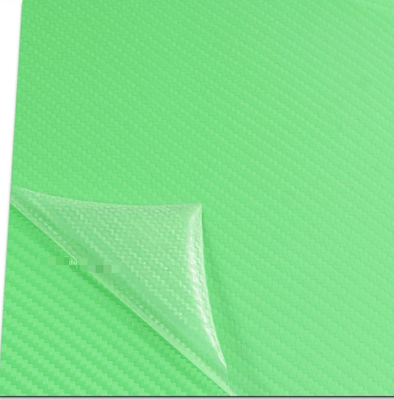 Kydex Sheet Carbon Fiber Pattern Green Color EDC Diy Tool Thermoform Sheet