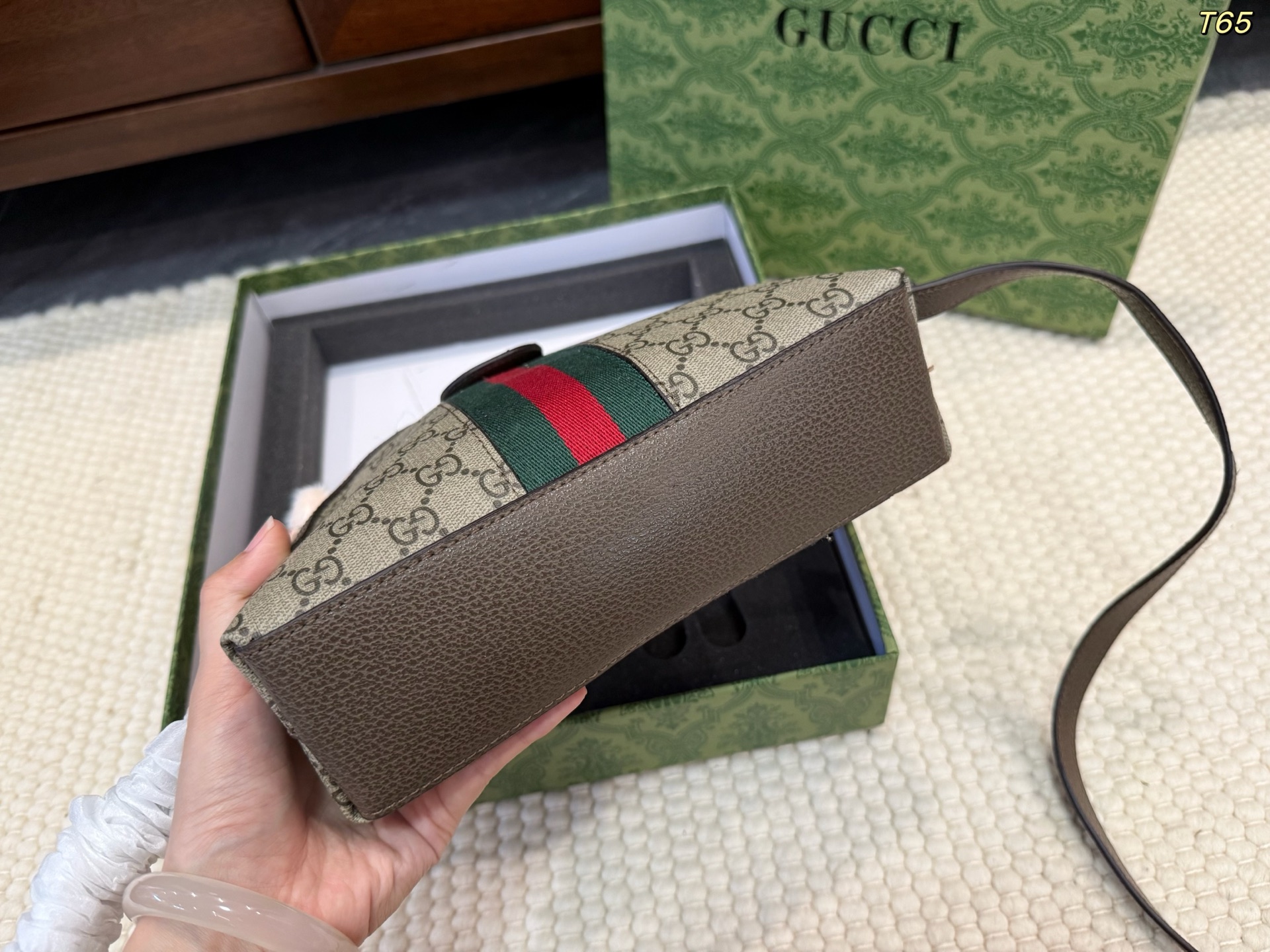 Gucci monogram shell bag
