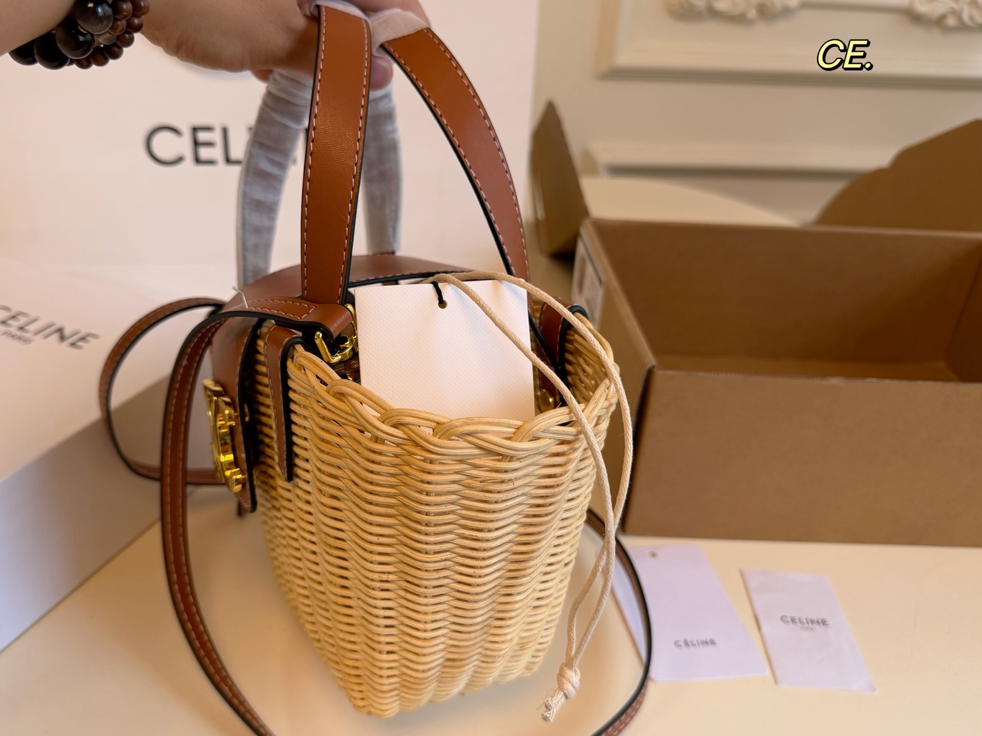 Celine straw woven bags