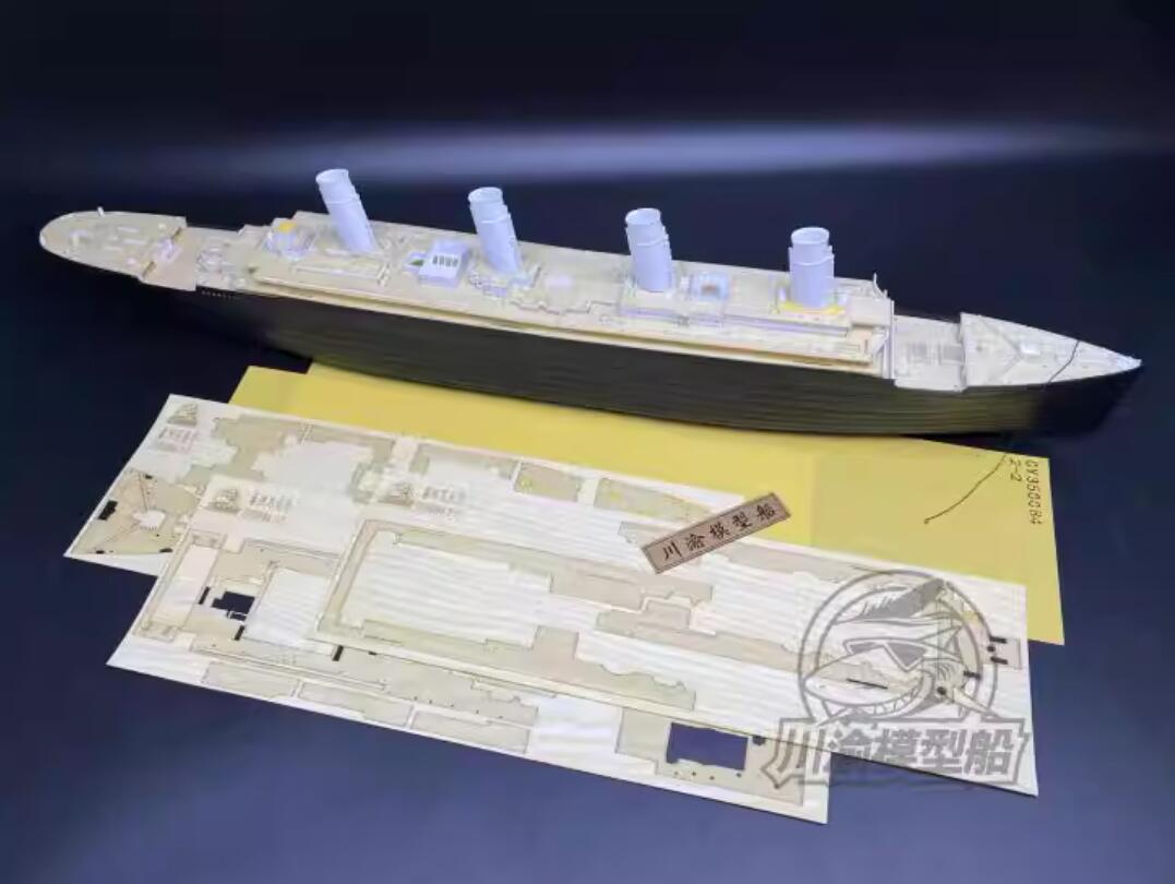 Chuan Yu 350084 1/350 RMS Titanic Centennial Wooden Deck & Paint Masking for Minicraft kit