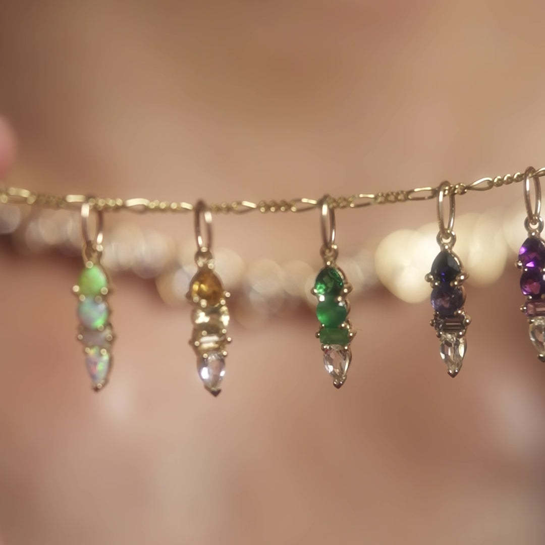 personalized birthstone necklace
