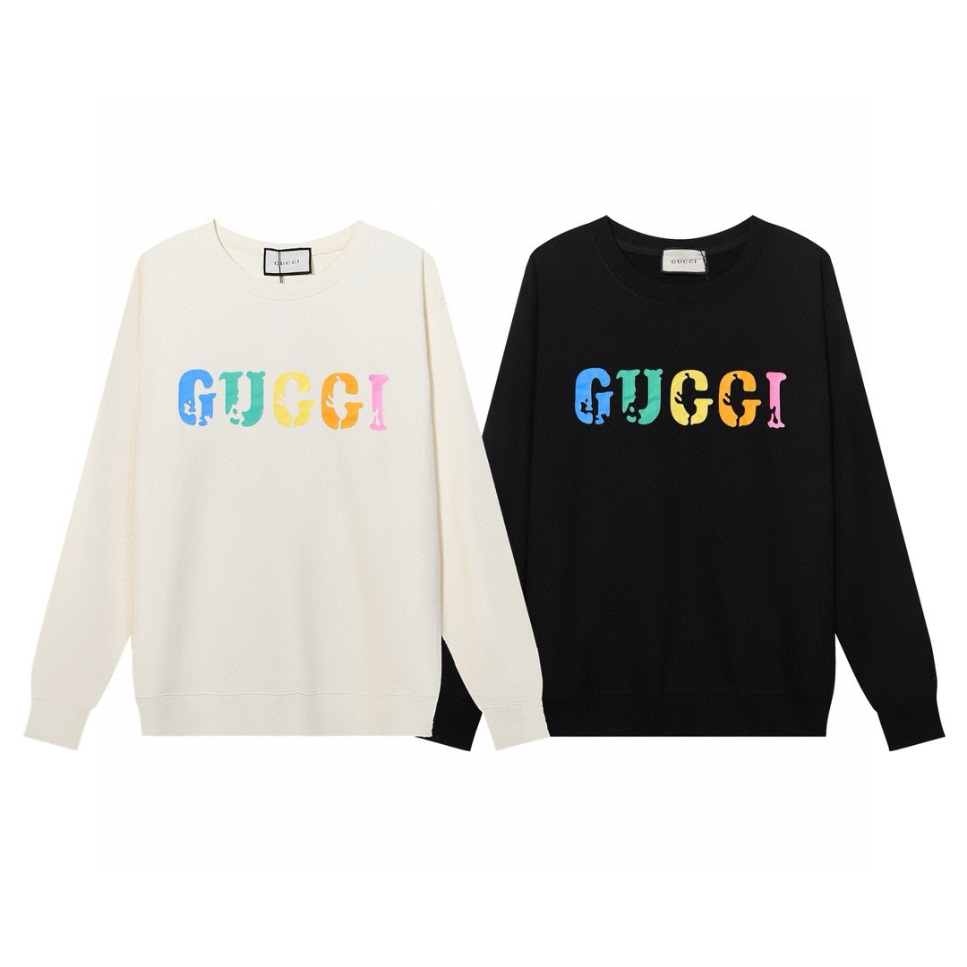 GUCCI printed crew-neck hoodie