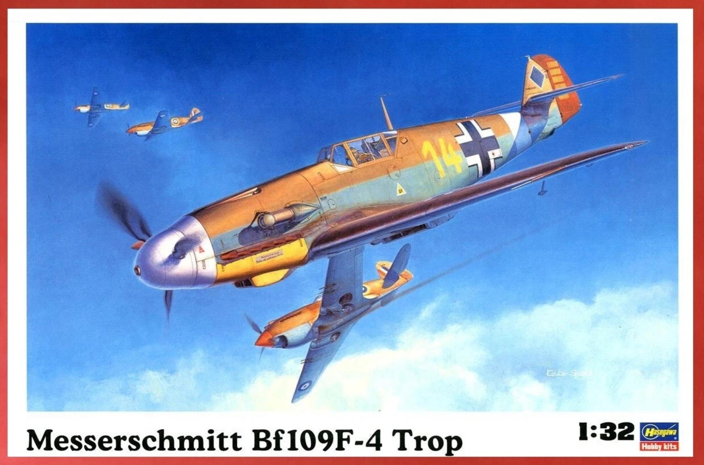 Hasegawa 08881 (ST31) 1/32 Messerschmitt B109F4 Star of Africa