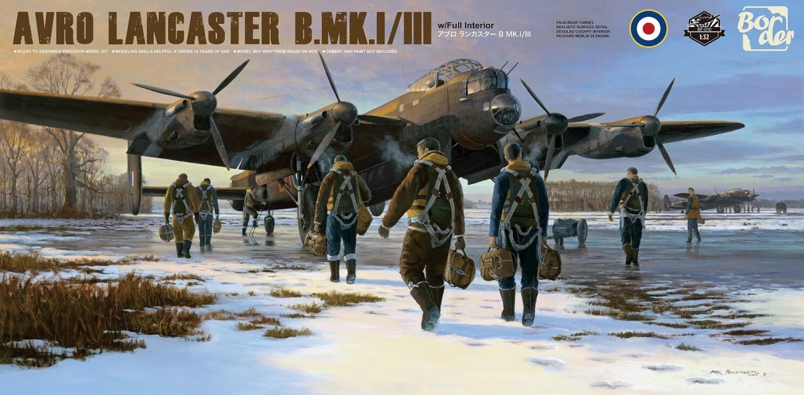 Border BF-010 1/32 Avro Lancaster B Mk.I/III with full Interior model