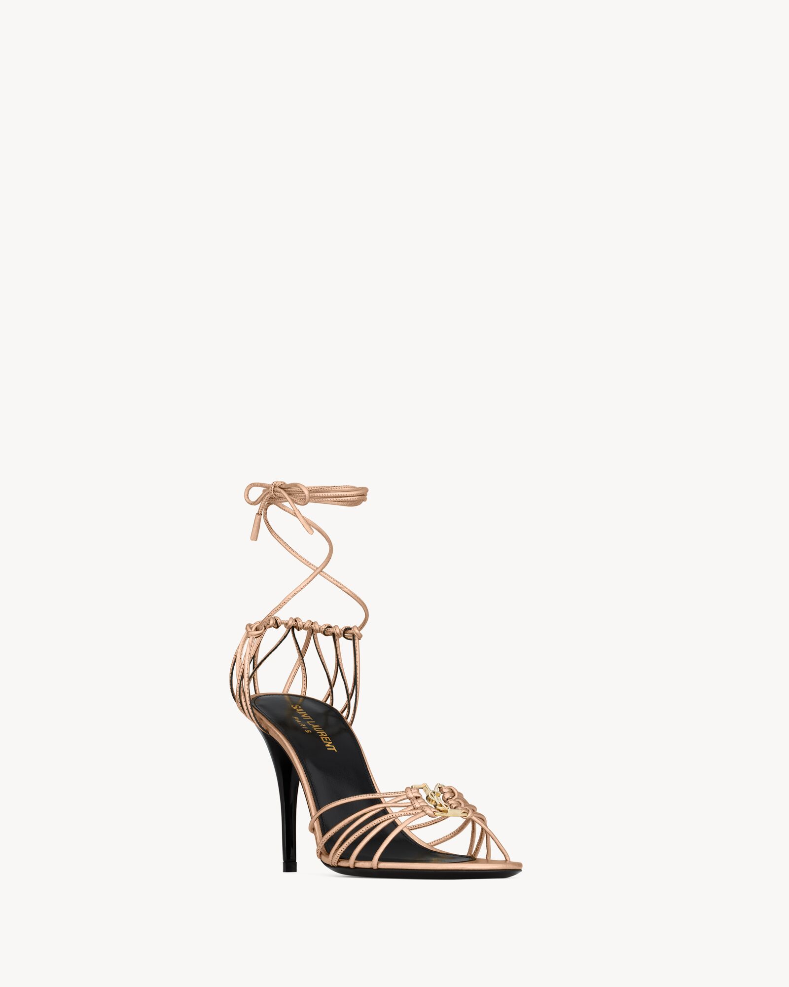 Saint Laurent shoes BABYLONE smooth leather sandals