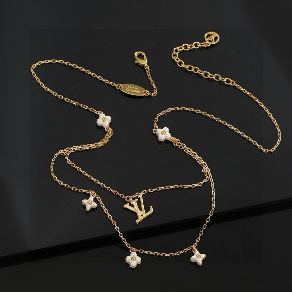 Louis Vuitton letter necklace