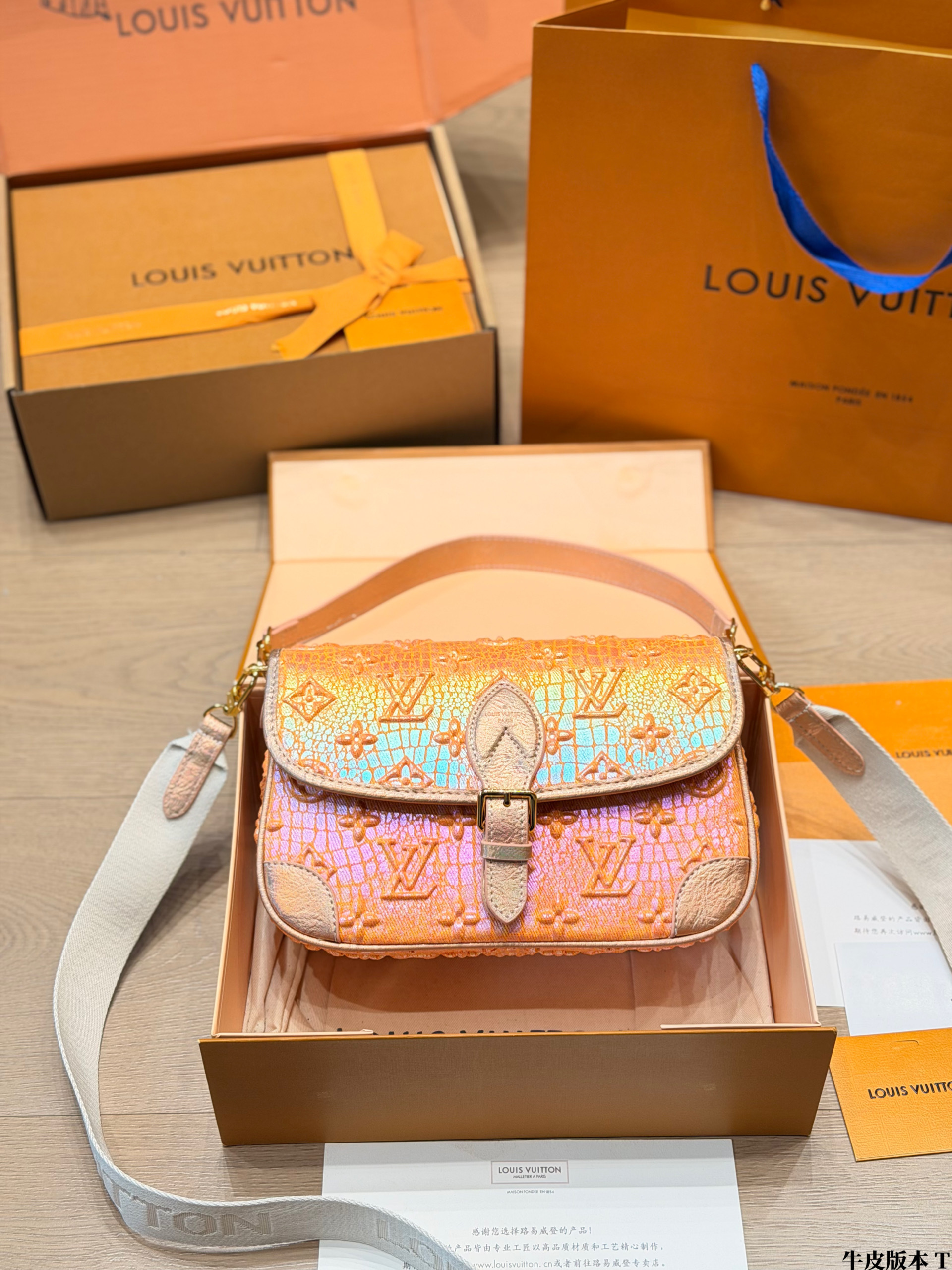 LV Denim Diane Baguette Bag