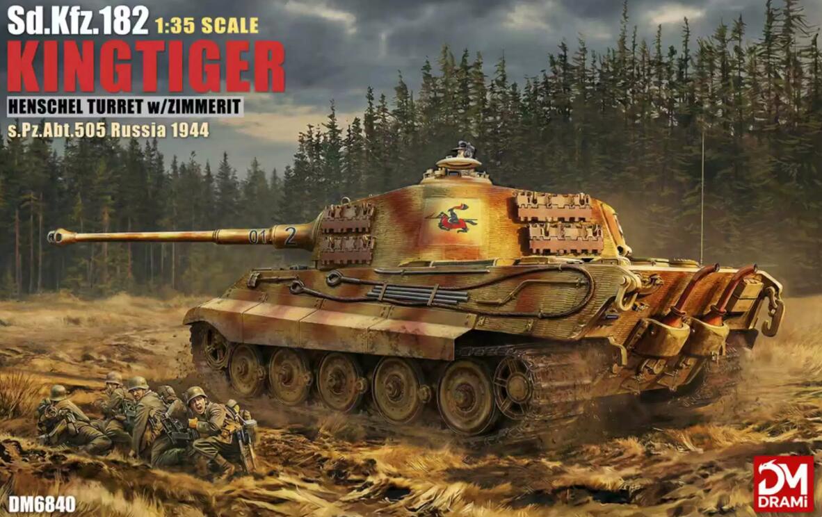 DRAMI DM6840 1/35 Kingtiger s.Pz.Abt.505 Russia 1944