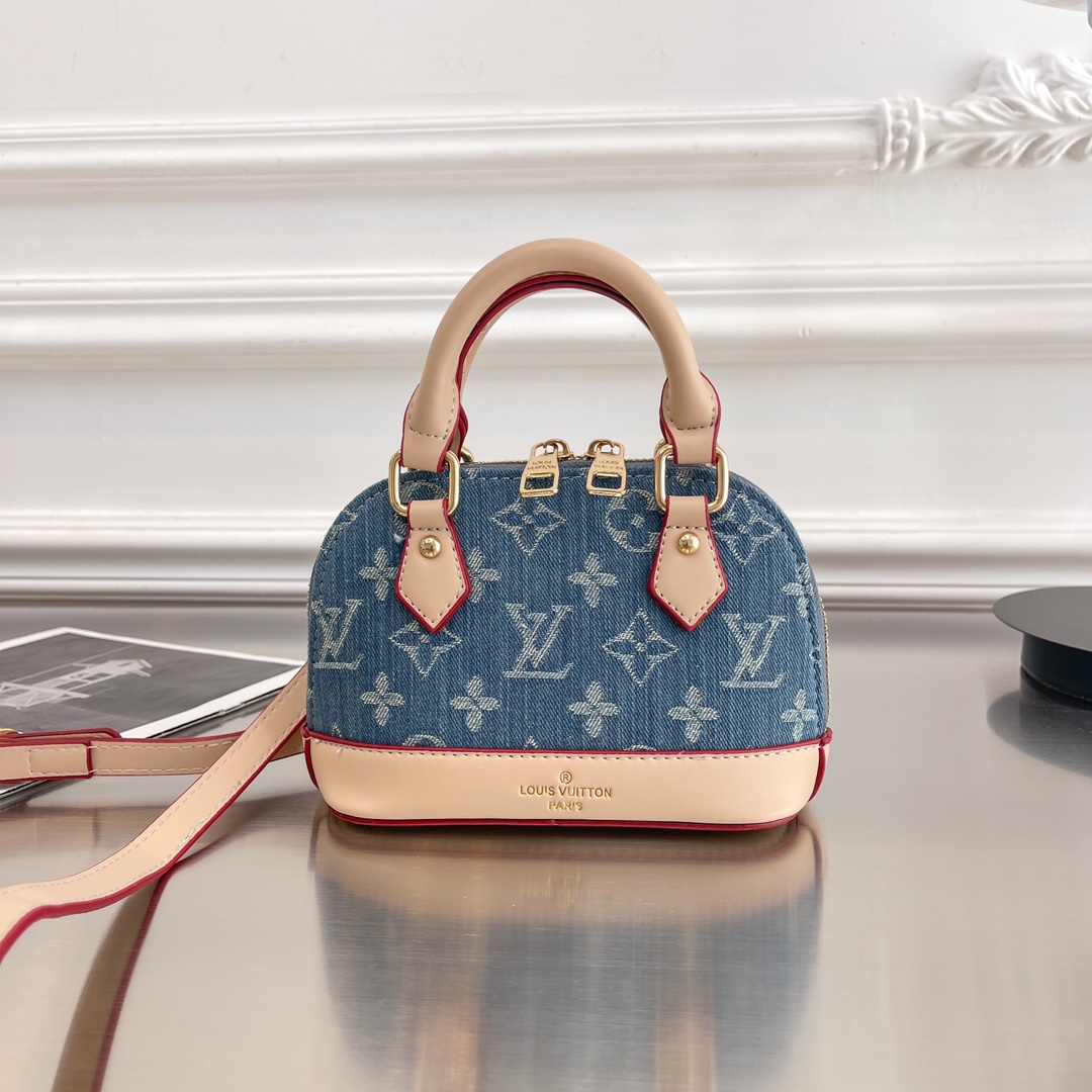 LV Denim Shell Bag