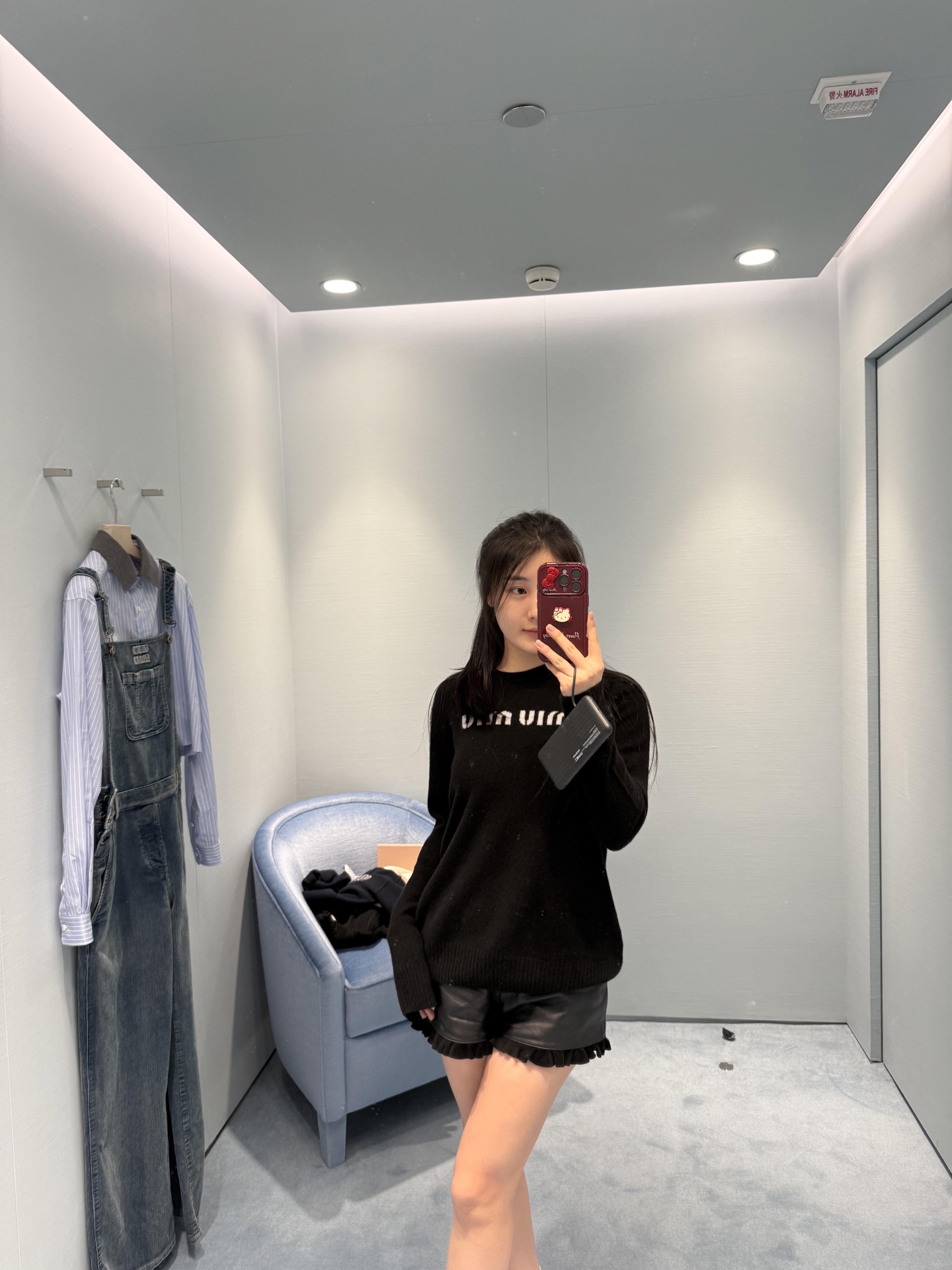 MiuMiu Classic Embroidered Cashmere Sweater Knitwear