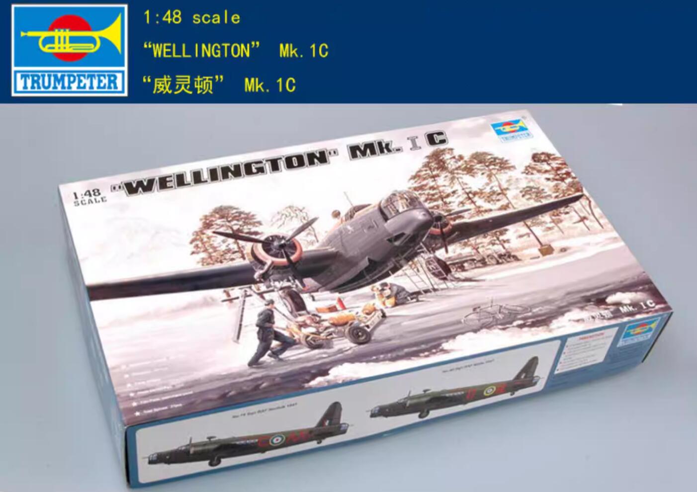 Trumpeter 02808 Wellington MK.1C 1:48 Model Kit