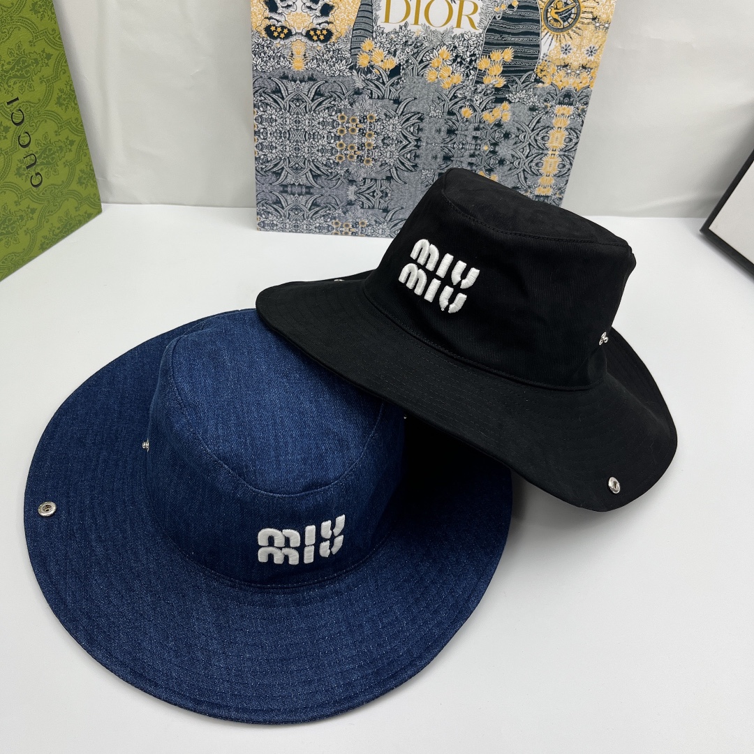 Miumiu fashionable and versatile fisherman hat