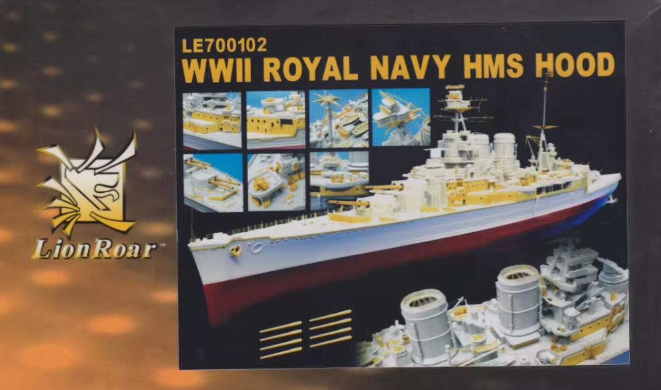 Shanghai Lion Lore 1/700 Ship Etched British Navy Cruiser Battleship Hood 1931/1941 LE700102
