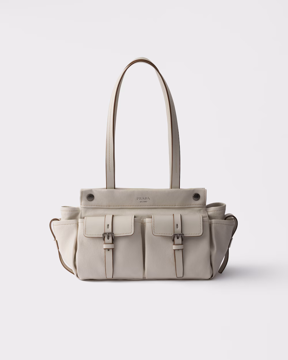 Prada Route Medium Leather Handbag