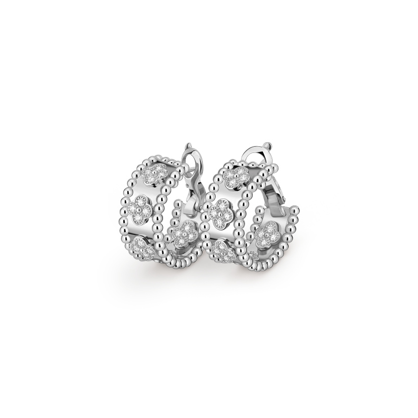 Van Cleef & Arpels Perlée clovers earrings