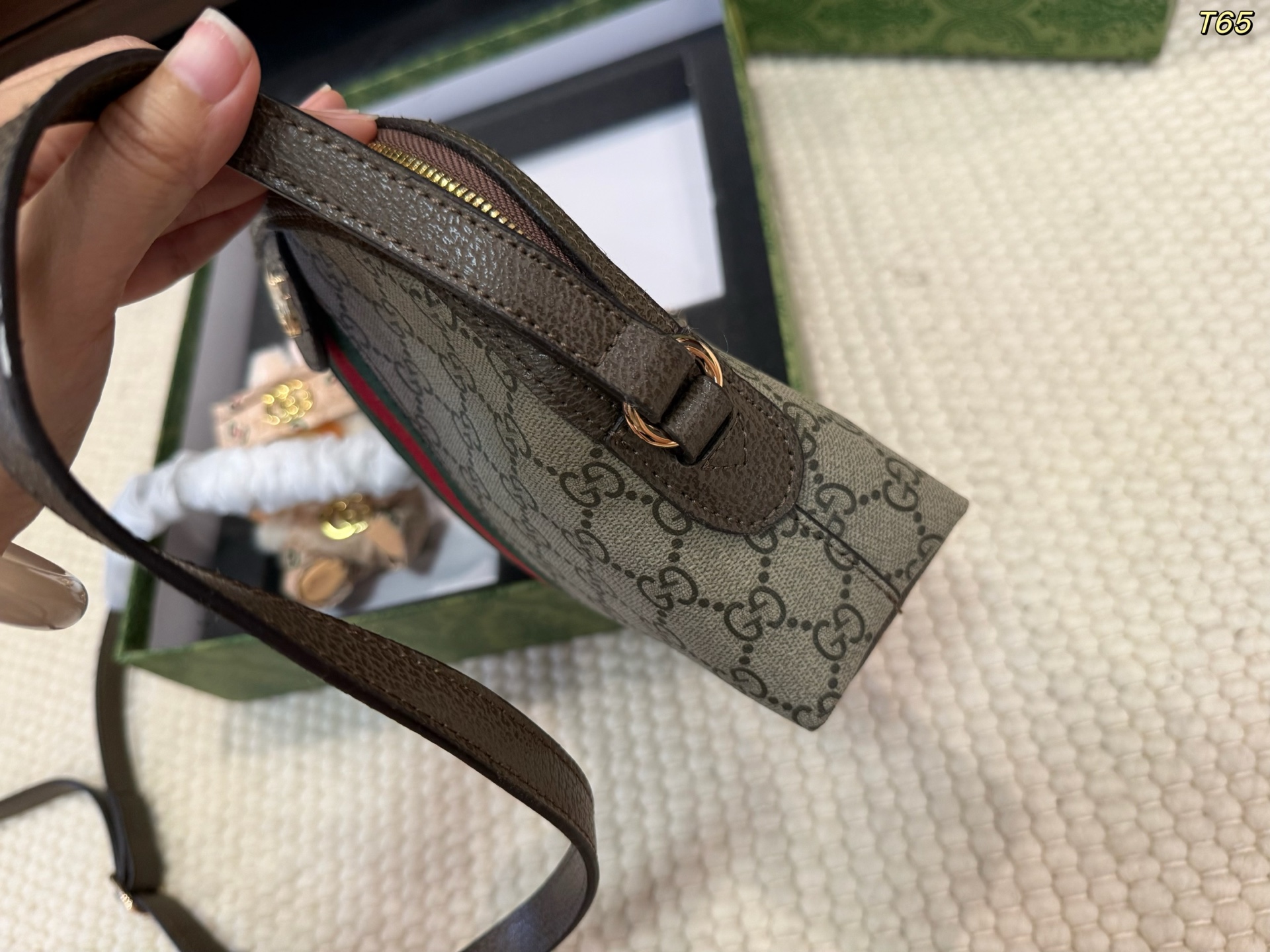 Gucci monogram shell bag