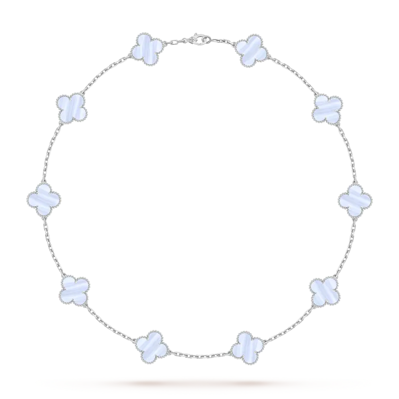 Van Cleef & Arpels Vintage Alhambra Necklace, featuring 10 four-leaf clover designs.