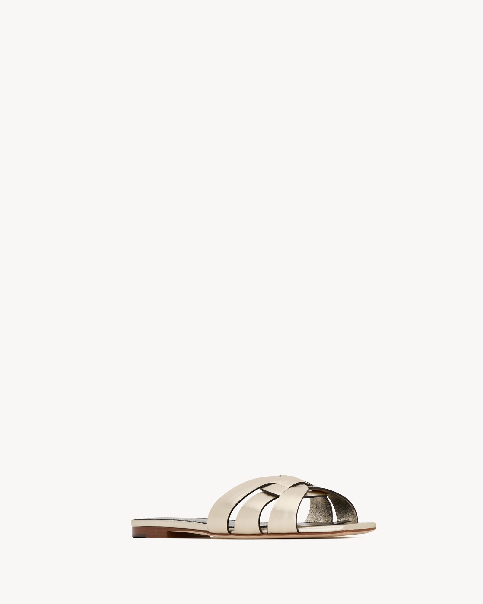 Saint Laurent shoes, tribute patent leather flat sandals