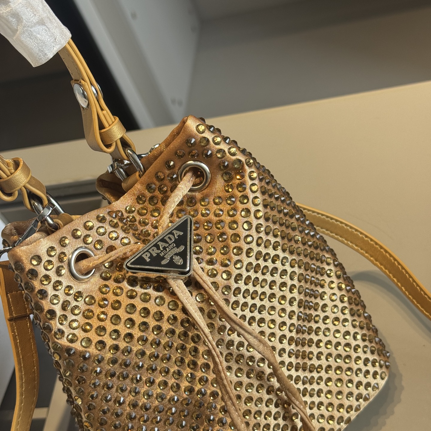 Prada Rhinestone series bucket bags