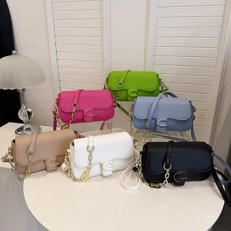 Coach chain saddle crossbody bag