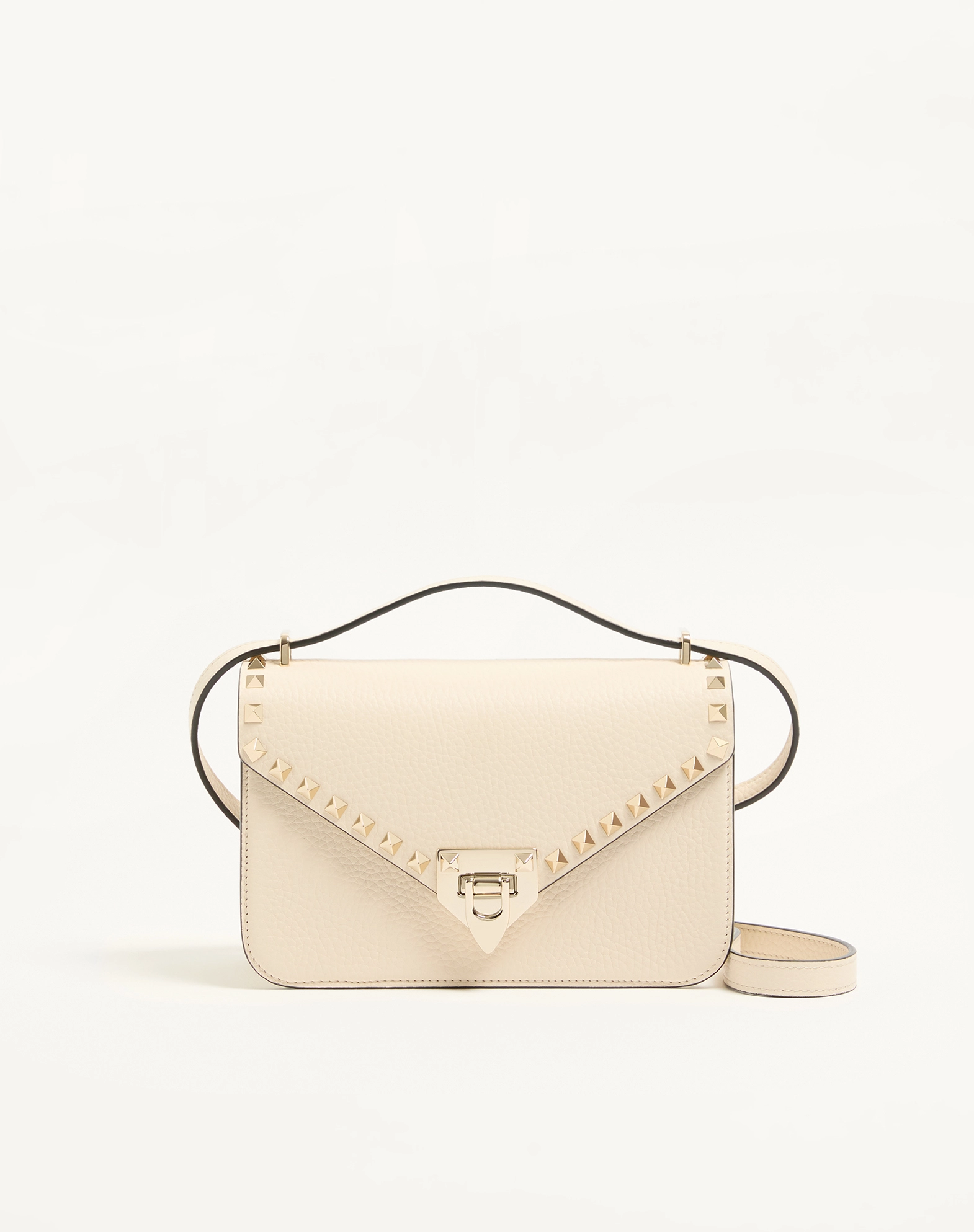 Valentino Rockstud Small Grained Calfskin Shoulder Bag