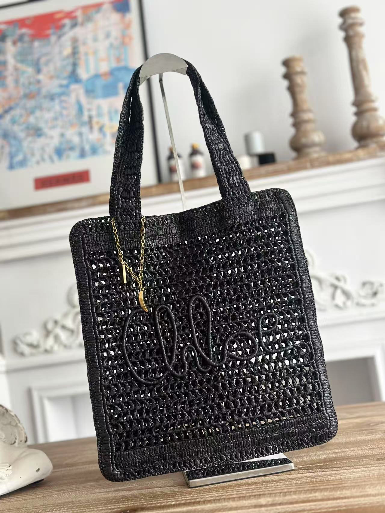 Chloe SUMMER BANANA woven bag 12A quality