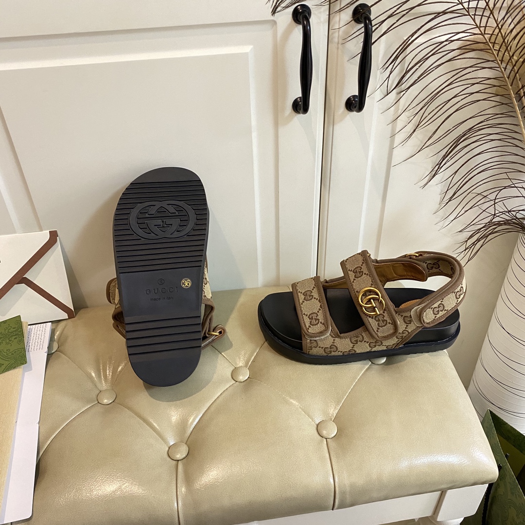 Gucci Velcro Slide Sandals