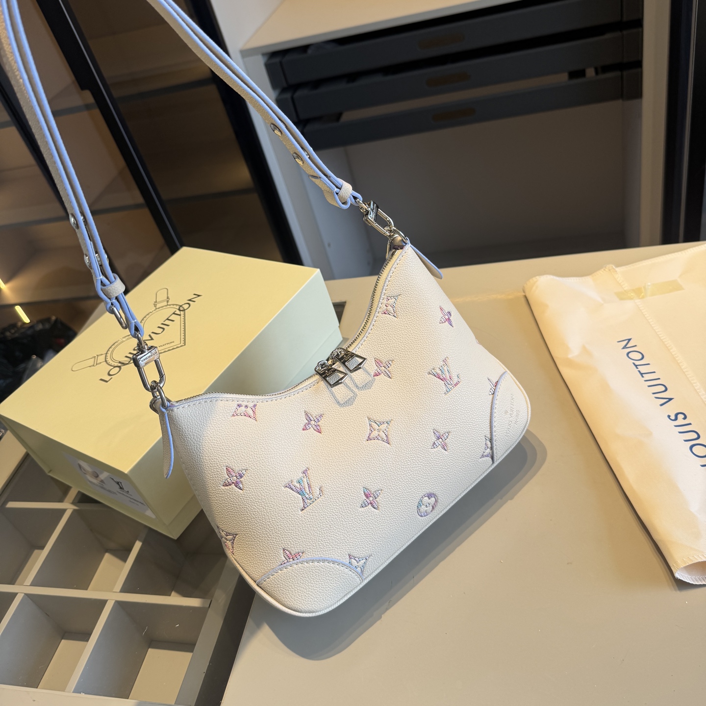 LV New Dreamy Purple Croissant Bag